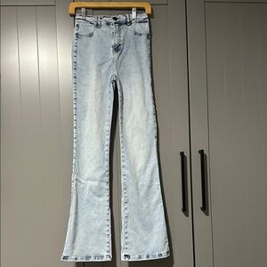 Light Blue Women's Flared Jeans